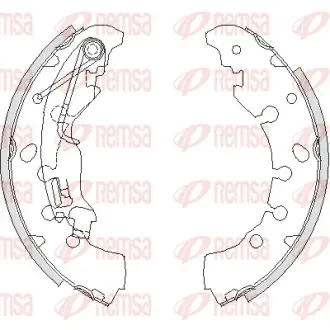 OPEL щоки гальм. Corsa D 06 -, Citroen Nemo REMSA 4161.00