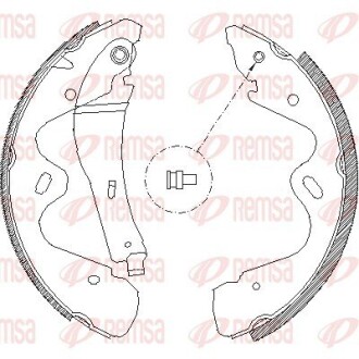 Щоки гальм. NISSAN TERRANO II REMSA 4184.00