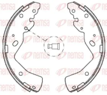Колодки тормозные барабанные REMSA 4232.00