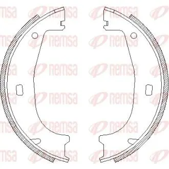 Тормозные колодки барабанные REMSA 4406.00
