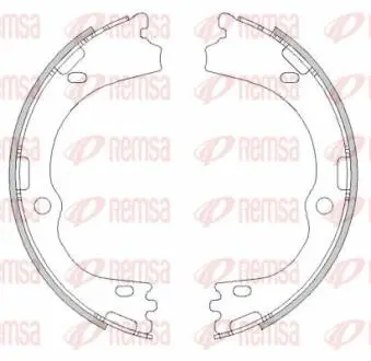 KIA Колодки гальмівні барабанні Spotrage 15-, HYUNDAI Tucson 15- REMSA 4500.00
