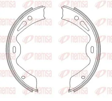 PORSCHE Колодки гальмівні барабанні задн. CAYMAN 3.8 GT4 15-, PANAMERA 3.6 10-13 REMSA 4603.00