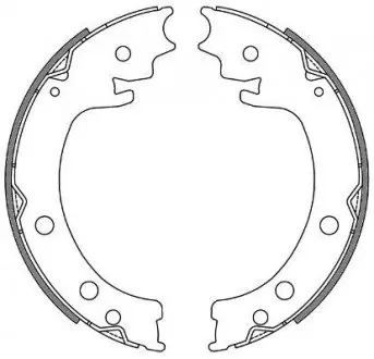 Тормозные колодки барабанные REMSA 4629.00