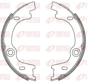 Тормозные колодки барабанные REMSA 4630.00