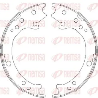 Тормозные колодки барабанные REMSA 4690.00