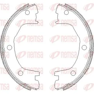 IVECO Колодки гальмівні барабанні 170x45 DAILY 96-99 REMSA 4712.00