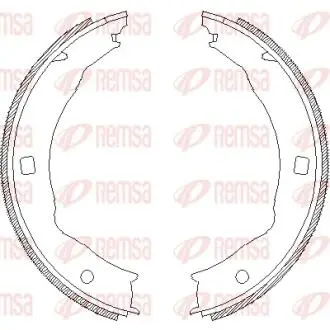 Тормозные колодки барабанные REMSA 4717.00