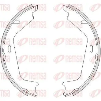 Тормозные колодки барабанные REMSA 4726.00