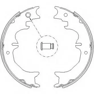 Тормозные колодки барабанные REMSA 4727.00