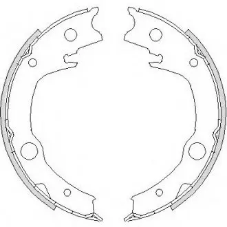 Тормозные колодки барабанные REMSA 4729.00