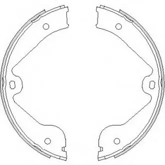 Тормозные колодки барабанные REMSA 4735.00