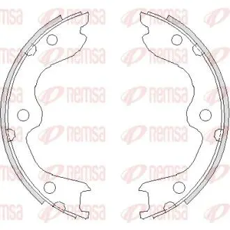 Тормозные колодки барабанные REMSA 4738.00