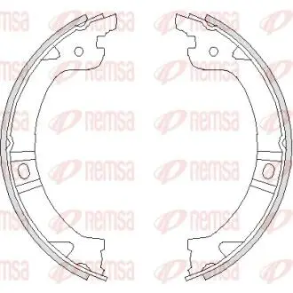 Тормозные колодки барабанные REMSA 4744.00