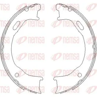 Колодки гальмівні барабанні REMSA 4747.00