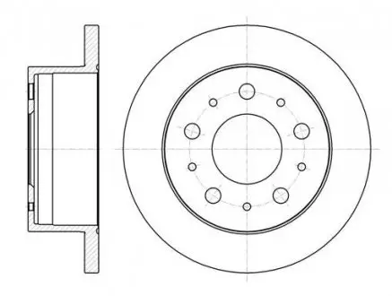 Диск тормозной REMSA 61056.00
