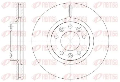 PEUGEOT Диск гальмівний передній 407 04- REMSA 61471.10