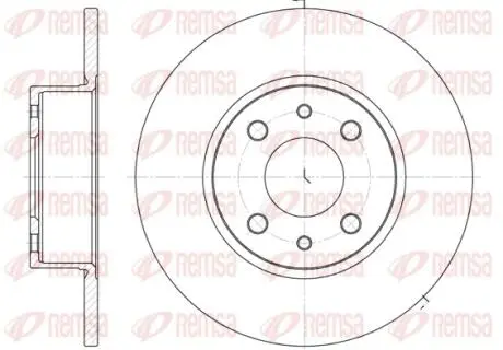 Диск тормозной REMSA 6150.00