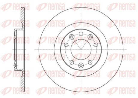 Задній гальмівний диск CITROEN C4 GRAND PICASSO REMSA 61557.00 (фото 1)