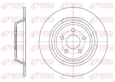 Диск тормозной REMSA 61604.00
