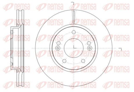 HYUNDAI диск гальмівний передн.Elantra 06- REMSA 62523.10