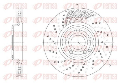 Диск гальм. передн. DB CLS 11- REMSA 62528.10