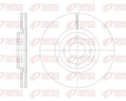 FORD Диск гальмівний передній ECOSPORT 1.0-1.5 13- REMSA 62531.10