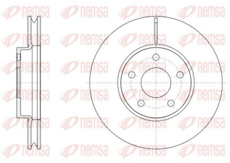 Диск гальм. передн. FORD FOCUS EcoBoost 18- REMSA 62533.10