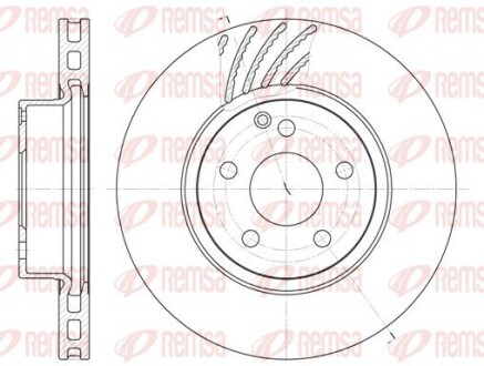 Диск гальмівний REMSA 6677.10