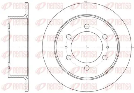Диск тормозной REMSA 6784.00