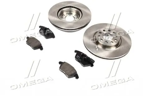 Комплект тормозных дисков с колодками seat altea, toledo, skoda octavia,vw golf, jetta, passat REMSA 81030.02