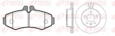 Комплект тормозных дисков и колодок REMSA 8701.00 (фото 1)