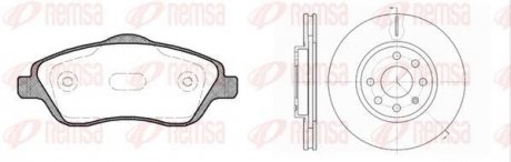 Комплект тормозных дисков и колодок REMSA 8774.03 (фото 1)