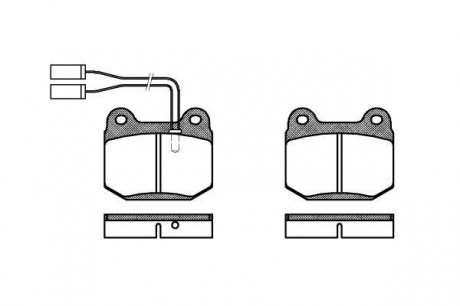 Комплект тормозных колодок ROADHOUSE 201401