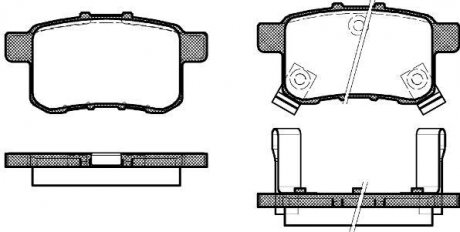 Комплект тормозных колодок ROADHOUSE 2133202 (фото 1)