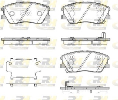 Гальмівні колодки ROADHOUSE 21884.02 (фото 1)