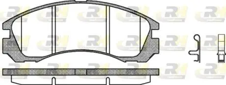 Комплект тормозных колодок ROADHOUSE 235432