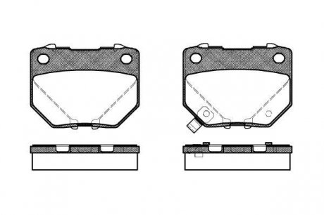 Комплект тормозных колодок ROADHOUSE 236521 (фото 1)