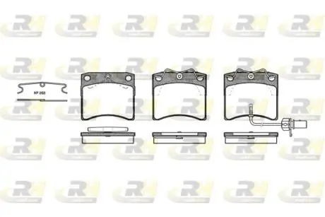 Комплект тормозных колодок ROADHOUSE 238511