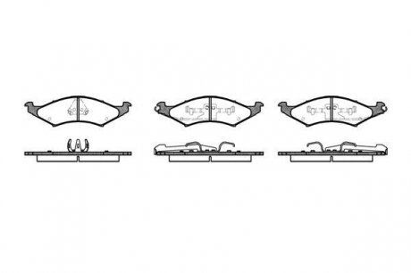 Комплект гальмівних колодок ROADHOUSE 252700