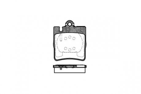 Комплект тормозных колодок ROADHOUSE 270900 (фото 1)