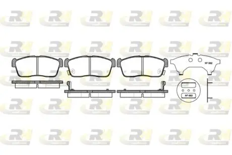 Комплект тормозных колодок ROADHOUSE 272402