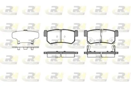 Комплект тормозных колодок ROADHOUSE 274662