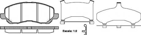 Комплект тормозных колодок ROADHOUSE 280431 (фото 1)