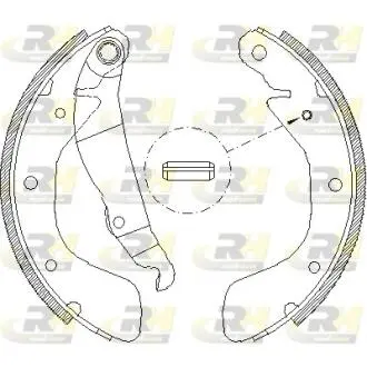 Комплект гальмівних колодок ROADHOUSE 4398.00
