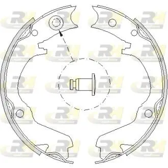 Тормозные колодки барабанные ROADHOUSE 4734.00