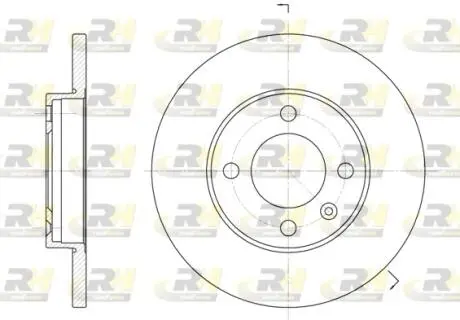 Тормозной диск ROADHOUSE 608801