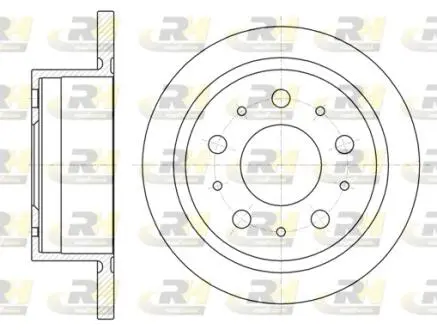 Тормозной диск ROADHOUSE 6105700
