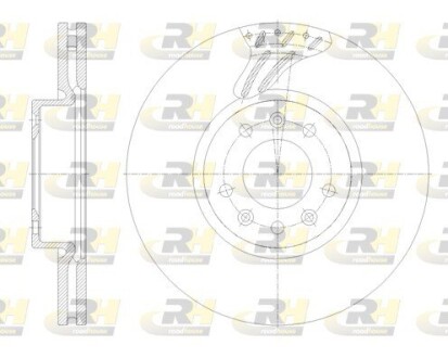 Тормозной диск ROADHOUSE 62122.10