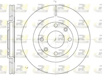 Тормозной диск ROADHOUSE 624010