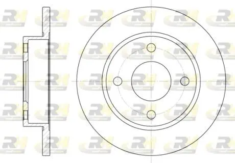 Тормозной диск ROADHOUSE 642700